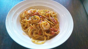 エビクリームパスタ