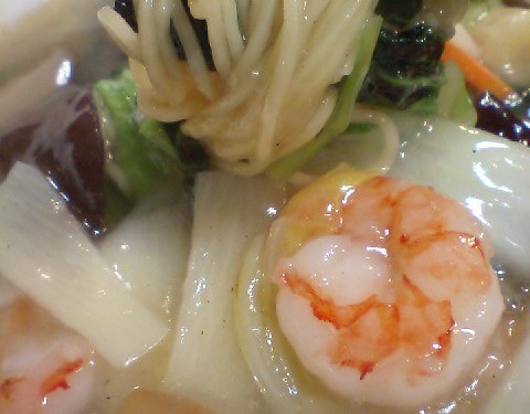 【閉店】海老入り汁そば 四川菜飯(パレットくもじ)