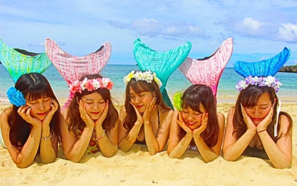 大学の友達５人でマーメイド｜沖縄旅の思い出ﾌｫﾄｺﾝﾃｽﾄ