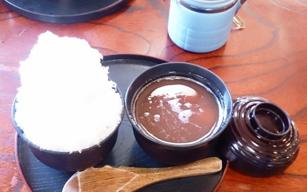 てだこそばのぜんざいがちょっと変わってる(浦添市)