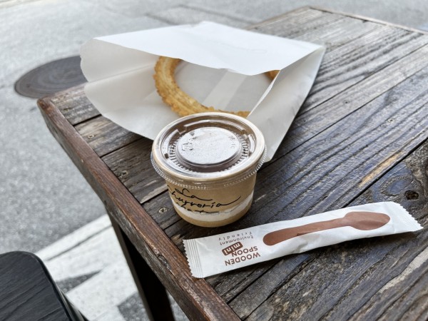 チュロスとチョコレート